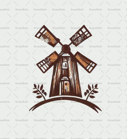 Rustikale Windmühle